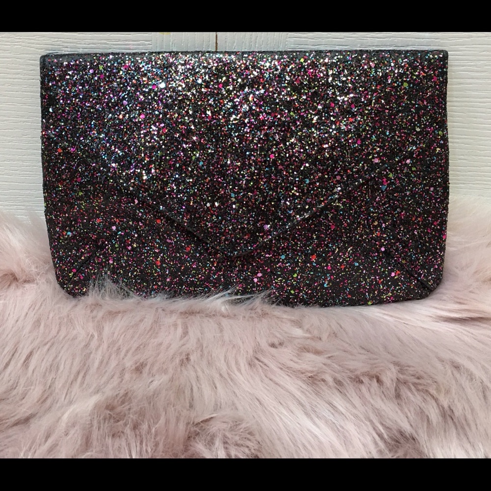 Pre Loved H&M Multicolor Sequin Glitter Clutch